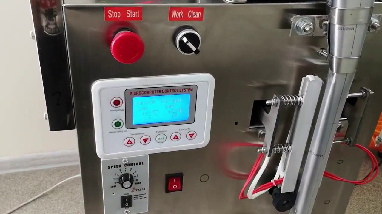 Автомат розлива жидкостей в пакеты SV-100 смотреть онлайн