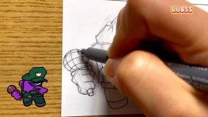 [Drawing FNF] SUS IMPOSTOR V4/AMONG US/Friday Night Funkin' VS Imposter V4