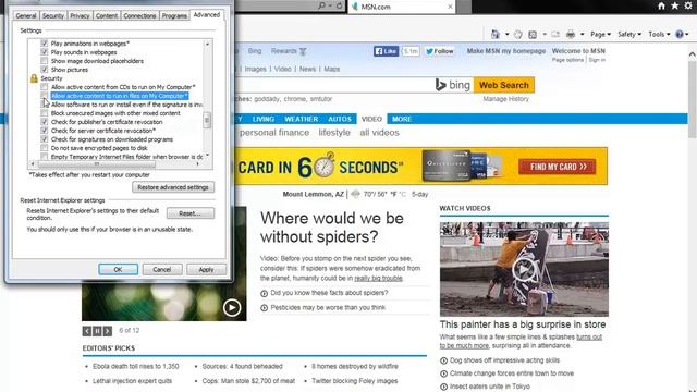 Internet Explorer Restricted This Web page Running Scripts or ActiveX Controls смотреть онлайн