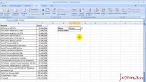 14-Excel avanzado: Validación de datos usando una lista desplegable