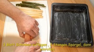 Nur 3 Zutaten, Spargel überbacken, unglaublich lecker, so einfach, schnell, super leckeres Rezept!