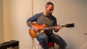 2014 benchmark Gibson R0, heavy aged, Les Paul 1960 reissue.  Marshall handwired 1974x