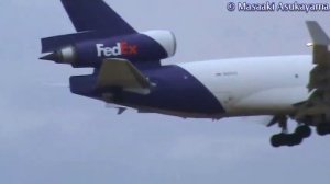 Crosswind Landing - by FedEx Express McDonnell Douglas MD-11(F) 【N587FE】