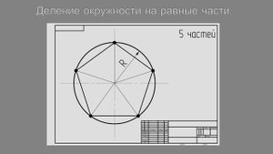 Деление окружности на равные части