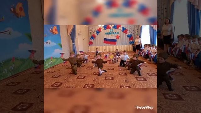 танец на 23 февраля. средняя группа "Звездочка"Мдоу №40 "Тополек" смотреть онлайн