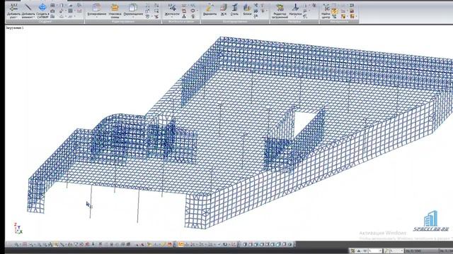 Расчет монолитной плиты в Лира САПР смотреть онлайн