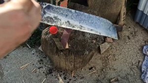 Восстановил старинный нож для дранки. Carpenter knife restoration #1