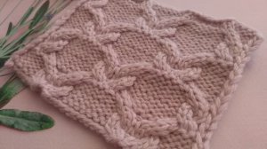 Аран спицами  Попетельный мастер класс  Узор спицами