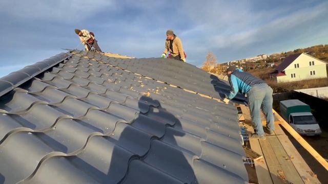 Монтаж металлочерепицы смотреть онлайн