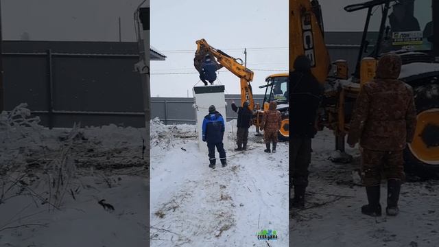 Монтаж автономной канализации Топас 5 / Зимнее бурение и обустройство скважины. Скважинный кессон. смотреть онлайн