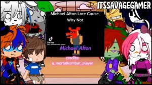 Security Breach Reacts to The Afton Family || Gacha Club || FNAF