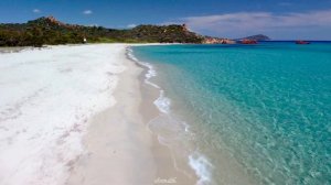 Spiaggia baia di Cea (Tortolì - Sardegna) aerial drone