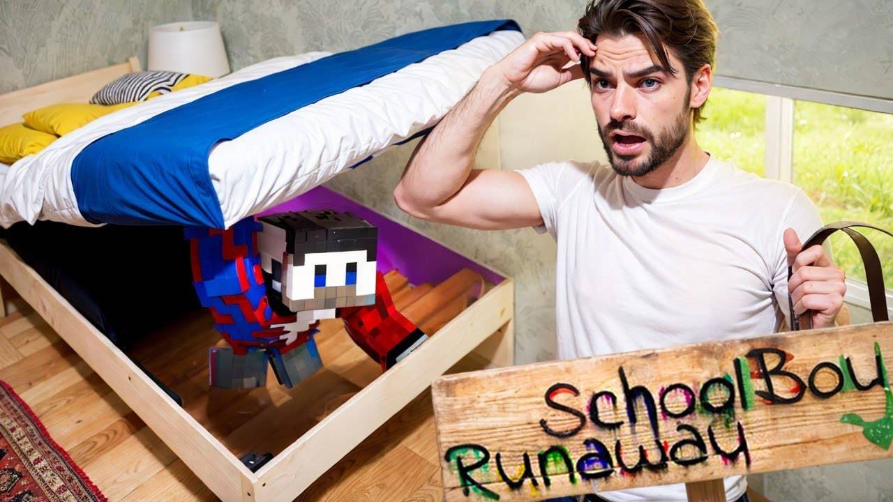 😱СБЕЖАЛ В ТАЙНУЮ КОМНАТУ ОТ ЗЛЫХ РОДИТЕЛЕЙ в SCHOOLBOY RUNAWAY в Майнкрафт..