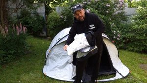 Летняя палатка автомат Quechua 2seconds easy Fresh and Black от Декатлона