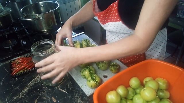 #Маринованныезелёныепомидорыназиму