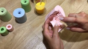 ЧАСТЬ 1/Заливка цветов/Совет, чтобы мыло не потело/Букет из тюльпанов и мимозы/Мыловарение/Soap