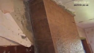 Печь с грубой. Отопительно варочная печь на две конфорки. Печник.