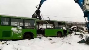 Утилизация автобуса.10минут