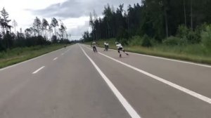 Спидскейтинг, полумарафон на роликах в Алабино / Alabino inline half marathon. Speedskating.