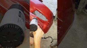 Ремонт бампера Mazda 3 часть 1