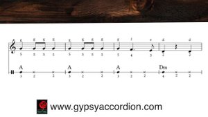 Tumbala - free sheet music + jam track with a guided metronome