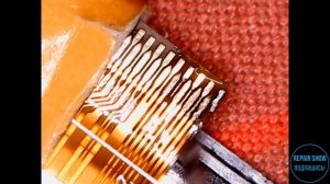 Восстановление шлейфа матрицы смартфона после попадания жидкости.