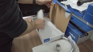 HB70805-7 черный с хромом смеситель для кухни от Haiba
