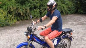 Пятый урок вождения на мотоцикле (№1)