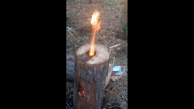 Походное сверло. Финская свеча. Bushcraft смотреть онлайн