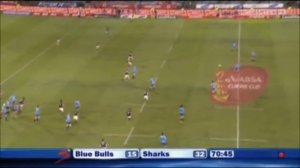 Lwazi Mvovo scores a try against the Blue Bulls (03-09-2011)