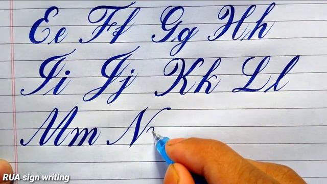 Modern Calligraphy For Beginners | Basic strokes | English Alphabets AtoZ смотреть онлайн