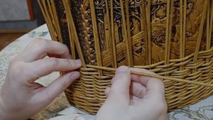 Как сплести хлебницу из бумажной лозы (часть 1). Плетём короб.