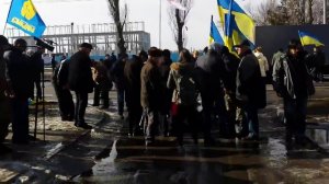 Харьков Момент взрыва шествия националистов  