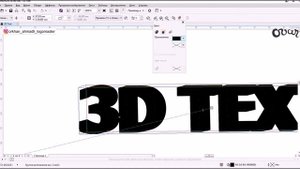 Создание объёмного текста в CorelDraw, уроки дизайна