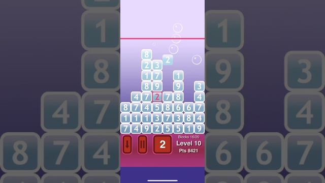 Twentris HD, blocks and numbers. AppStore iOS #numberblocks #numbergame #tetris #mathgame