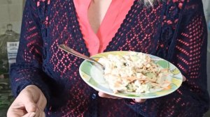 Салат из перловой крупы. Вкусно и бюджетно.