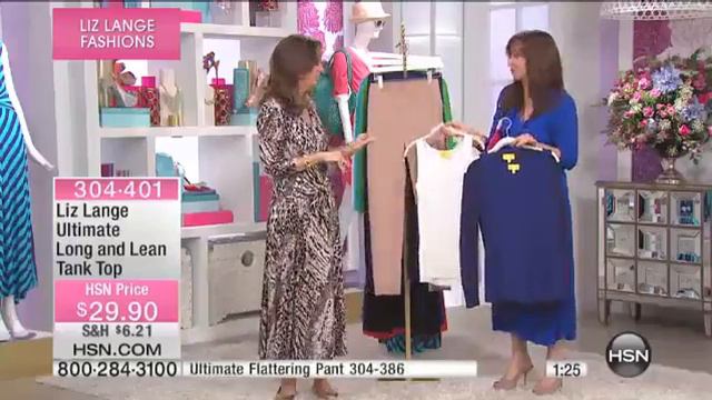 Liz Lange Ultimate Long and Lean Tank Top смотреть онлайн