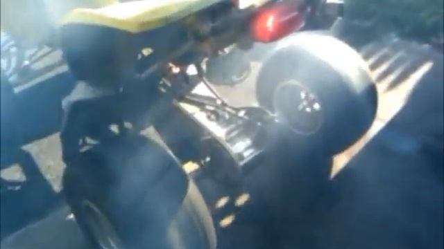 Suzuki Ltz 400 burnout