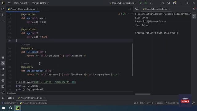 Property Python Decorator | Property Decorators in Python смотреть онлайн