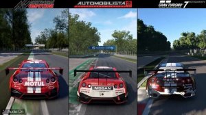 ACC vs Automobilista 2 vs Gran Turismo 7 - Nissan GT-R NISMO GT3 at Monza Comparison