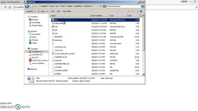 How to read Microsoft Word file using PHP word Library смотреть онлайн