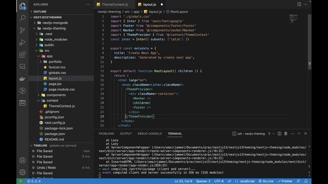 Nextjs 13 Theming without UI Library - Light and Dark Mode смотреть онлайн