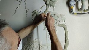 Барельеф "Виноградная лоза" Покраска