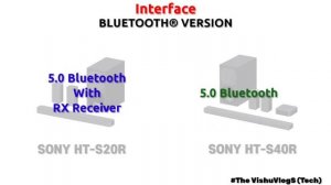 SONY HT-S20R vs SONY HT-S40R | QUICK COMPARISONS | SPECIFICATIONS | BUDGET SOUNDBAR HOME THEATRE