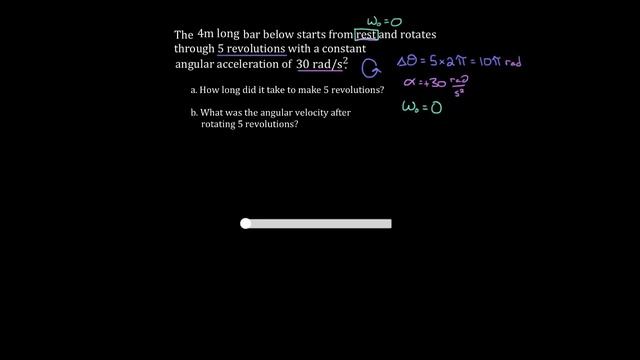Rotational kinematic formulas | Moments, torque, and angular momentum | Physics | Khan Academy смотреть онлайн