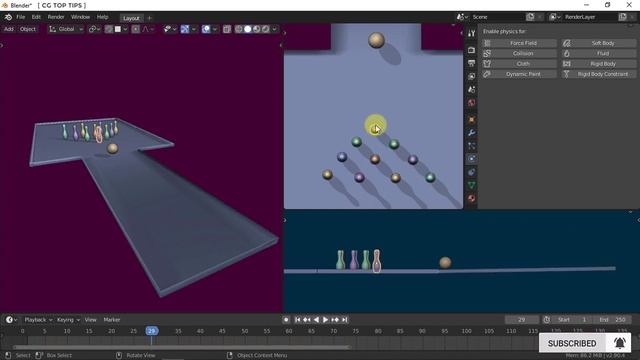 Blender Rigid Body Physics Animation