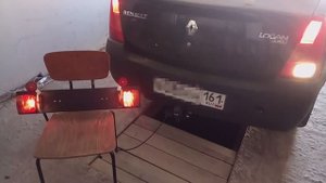 Установка фаркопа на Renault Logan 2009 г. в компании Фаркоп161. Leader-plus