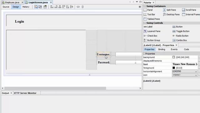 Java Projects with Source Code - Creating Login Screen using Java - Part - 2