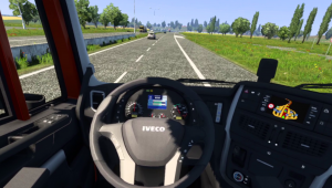 Рейс Лодзь - Гданьск в VR шлеме в Euro Truck Simulator 2.
