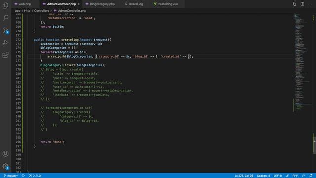 Add multiple categories and tags using single query| Full stack Laravel vue development | Part 39
